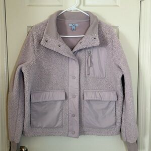 FLX Women's Soft Purple Teddy Jacket